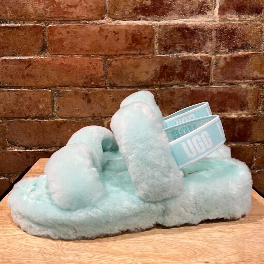 NEW! UGG Oh Yeah Slide Slipper Women's Teal Size 10 (1107953)